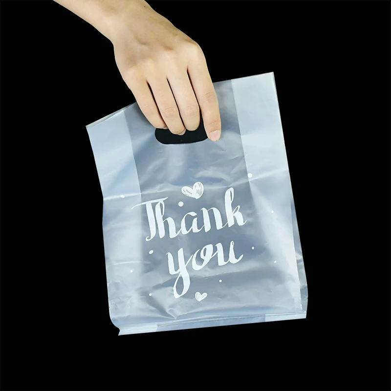 10 Stück Dankeschön-Geschenktüten aus Kunststoff, Süßigkeiten- und Keksverpackungstüten, Geschenkverpackungstüten für Hochzeit, Geburtstag, Party, Brotverpackungstüten – Detail 3
