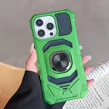Armor Heavy Duty Case with Magnetic Rotating Ring Holder and Full Coverage Design