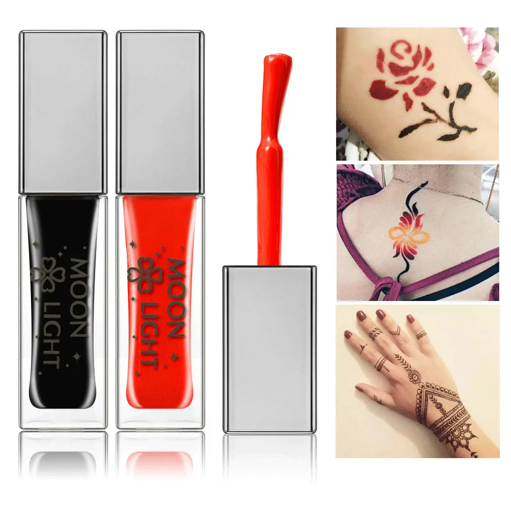 1pcs Black Glitter Glue Tattoo Gel For Temporary Tattoo Kit Free