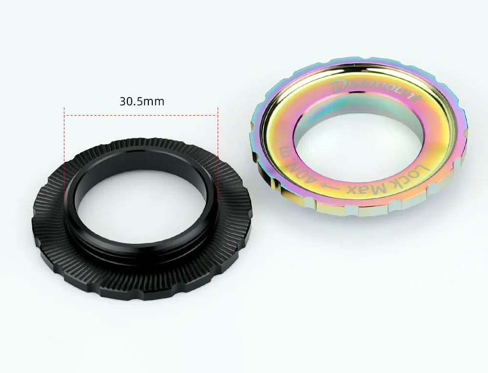 Fahrrad Centerlock Zu 6-Loch Adapter Abdeckung Für C/C 44mm Loch Disc Bike Disc Hub Centerlock umwandlung 6 Bolzen Rotor Adapter Abdeckung – Detail 8