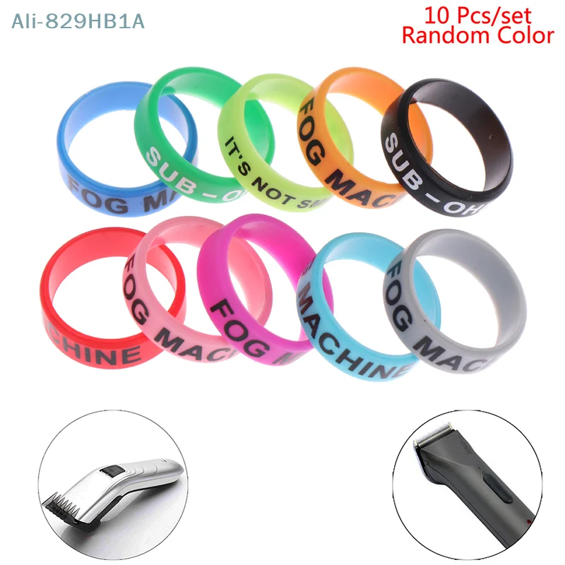 

10Pcs 22mm Hair Clipper/Trimmer Grip Anti Slip Rubber Sleeve Decorative Rings