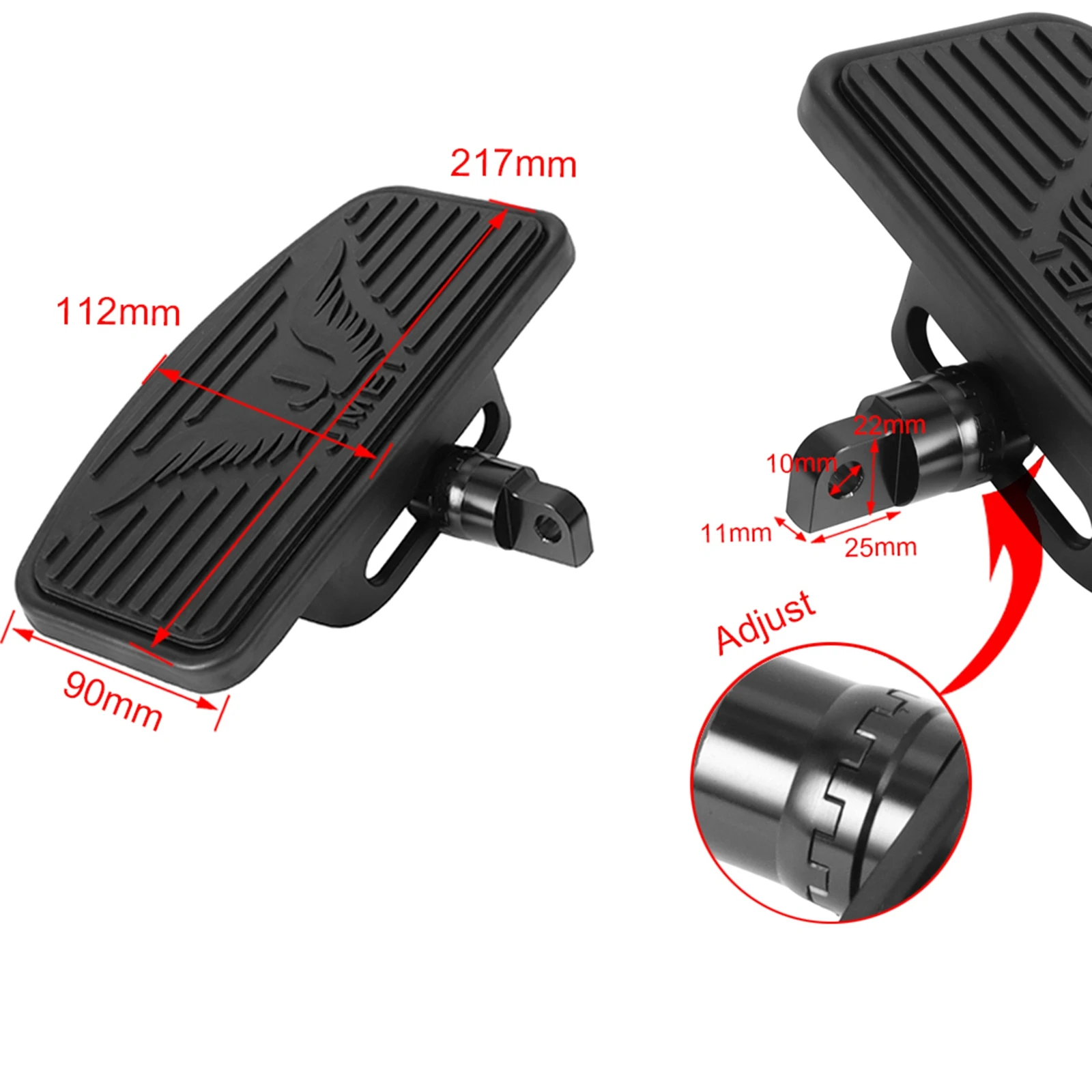 MotorcycleRearPassengerFloorboardFootboardsforHarleyDavidson