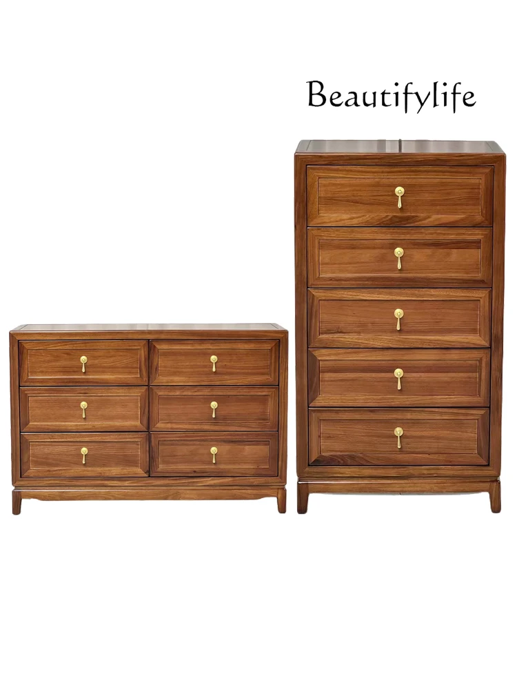 

Chest of Drawers Ugyen Wood Chest of Six Drawers Drawer Storage Cabinet Solid Wood Sideboard Furniture Entrance Cabinet