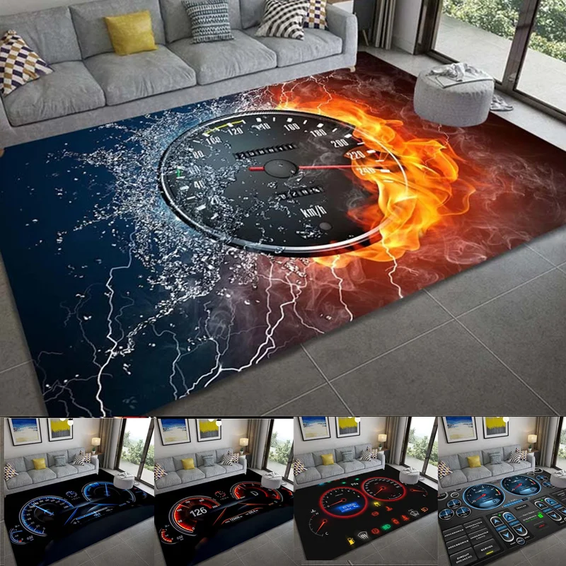 Car Motorcycle Dashboard Carpet Rug 3d Printing Creative Door Large Mat