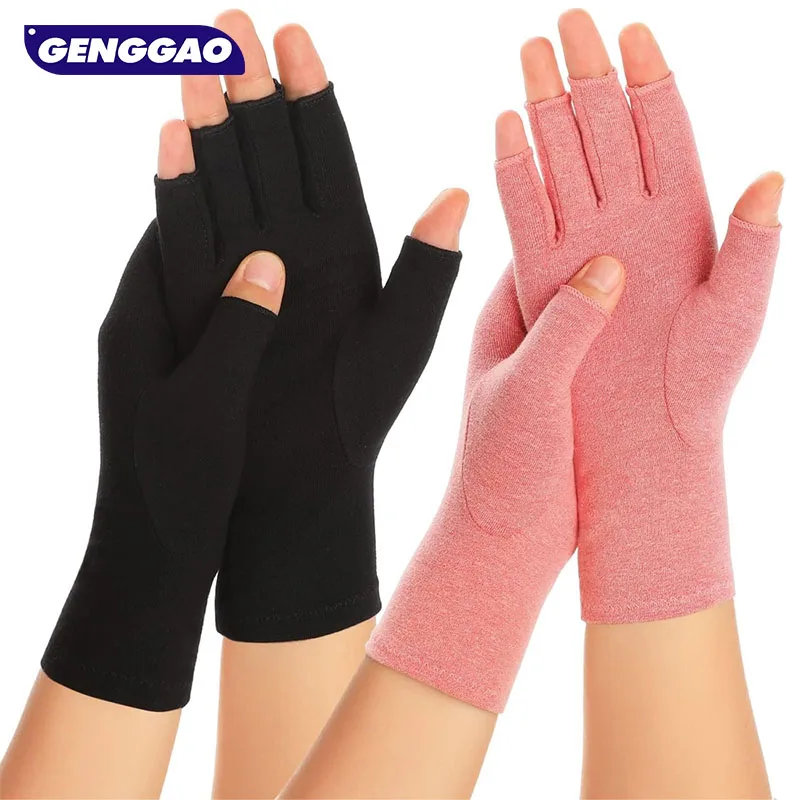 

1 Pair Arthritis Gloves Women Men, Carpal Tunnel, Rheumatiod, Tendonitis, Fingerless Hand Thumb Compression Gloves