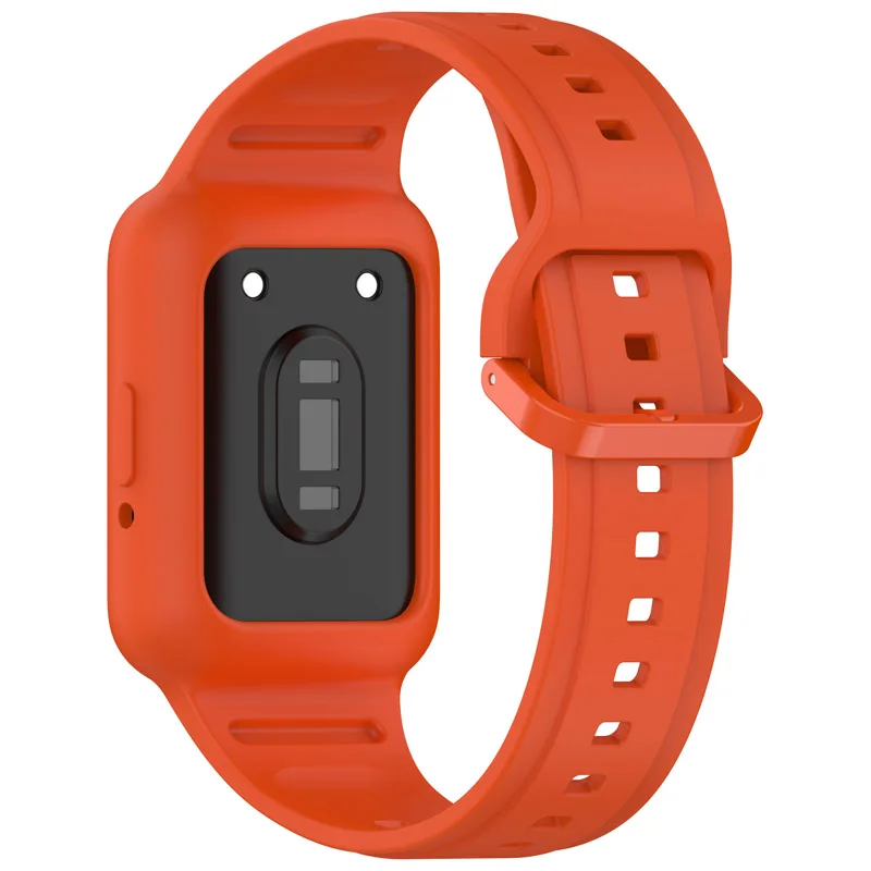 Silicone Smartwatch Wristband with Case - Versatile Replacement Strap & Frame