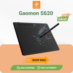 Compact Digital Drawing Tablet with 8192 Pressure Sensitivity Levels and Battery-Free Stylus (Black)