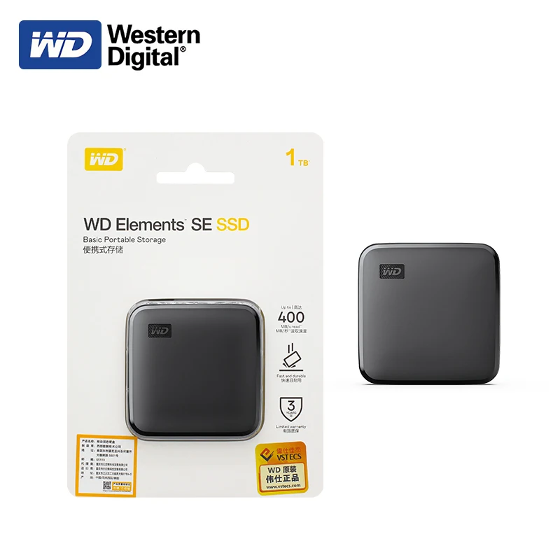 Disque dur SSD externe WESTERN DIGITAL Elements SE 1To