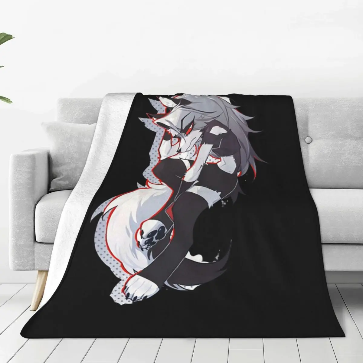 Helluva Boss Loona Blankets Fleece Warm Throw Blanket Sofa Throw Blanket For Couch Bedding Travel Throws Bedspread Quilt 2