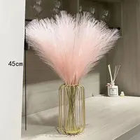 10PCS Artificial Pompous Grass Pompass Branches Fake Fluffy Stems Plants Vase Filler for Home Boho Decor Flower Arrangement 6