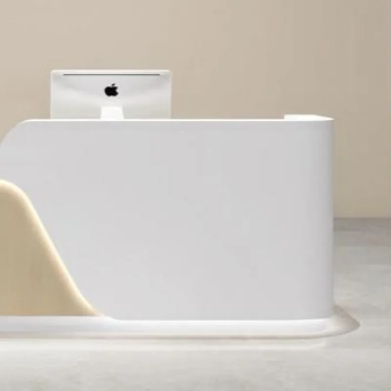 Front Desk Bancone Per Negozio Luxury Reception Lada Sklepowa Coordinate Worktable Empfangstheke Kosmetik Office Rezeption Theke