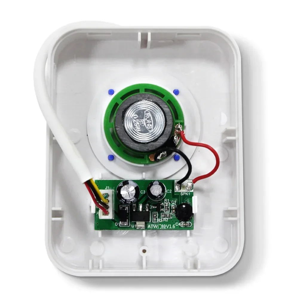 B08 Doorbell Doorbell Home Hotel No Battery ABS Plastic Clear Ding-dong Sound Easy Installation External Wired