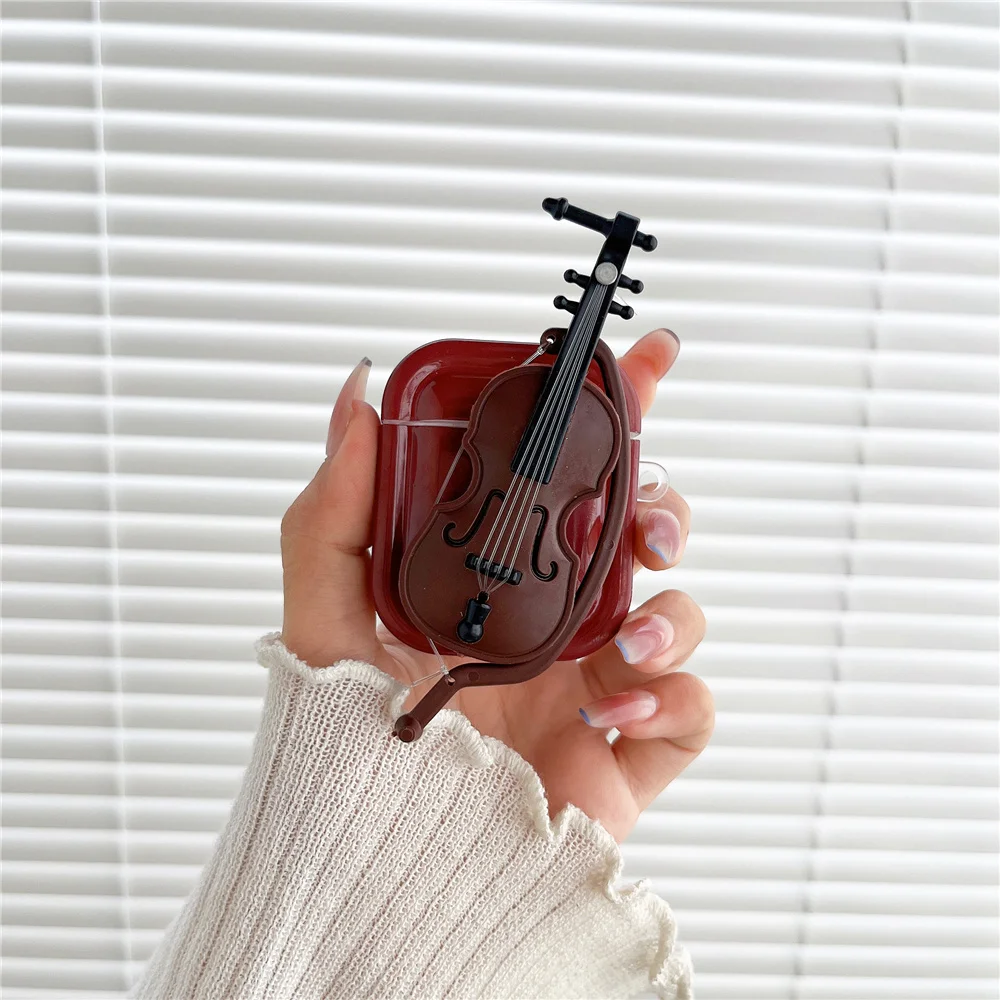 Nuovo Airpods 3Rd 2021 Custodia Airpods Per Airpods 1 2 3 Pro Pro2 Tpu Apple Auricolari Wireless Custodia Ins Retro Violin Cover