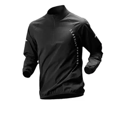 Korean Fashion Quick Dry Two-Piece Running Set with Reflective Sportswear - 2XL(70-80kg) (1 PC Black Jacket)