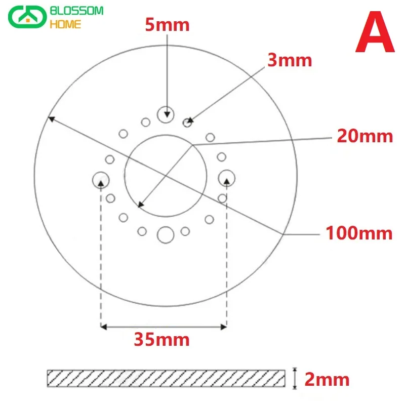 Outer Diameter: 70mm Dial Stainless Steel Disc Precision Dial Porous Dial Small Dial 70 # 14 # 2 6