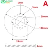 Outer Diameter: 70mm Dial Stainless Steel Disc Precision Dial Porous Dial Small Dial 70 # 14 # 2 6