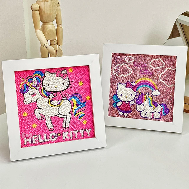 Hello Kitty Kuromi Kits De Pintura Diamante, Anime Girl, Desenhos Animados  5D, DIY, Diamante Redondo Completo, Mosaico, Decoração de Casa - AliExpress