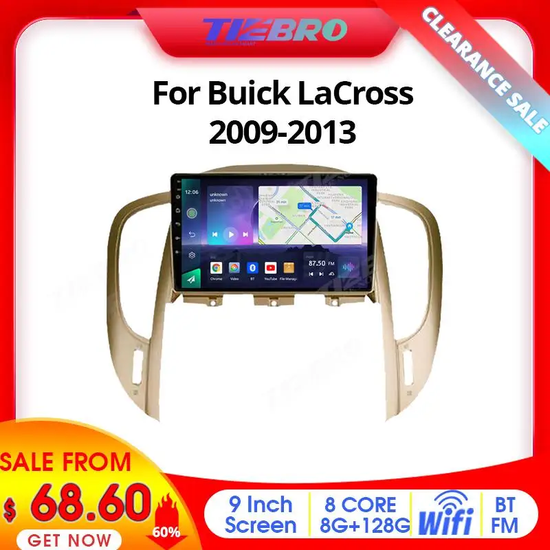 

Tiebro Clearance Sale 60% Discount Car Radio For Buick LaCross 2009-2013 Android Auto Navigation GPS Car Multimedia Video Player