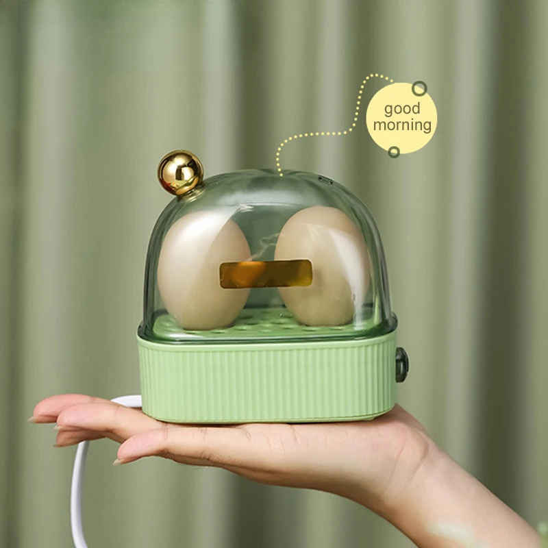 120W 220V Electric Egg Boiler Poacher Automatic Power Off Mini Breakfast Machine Egg Cookers 2 Eggs Portable Food Steamer 3