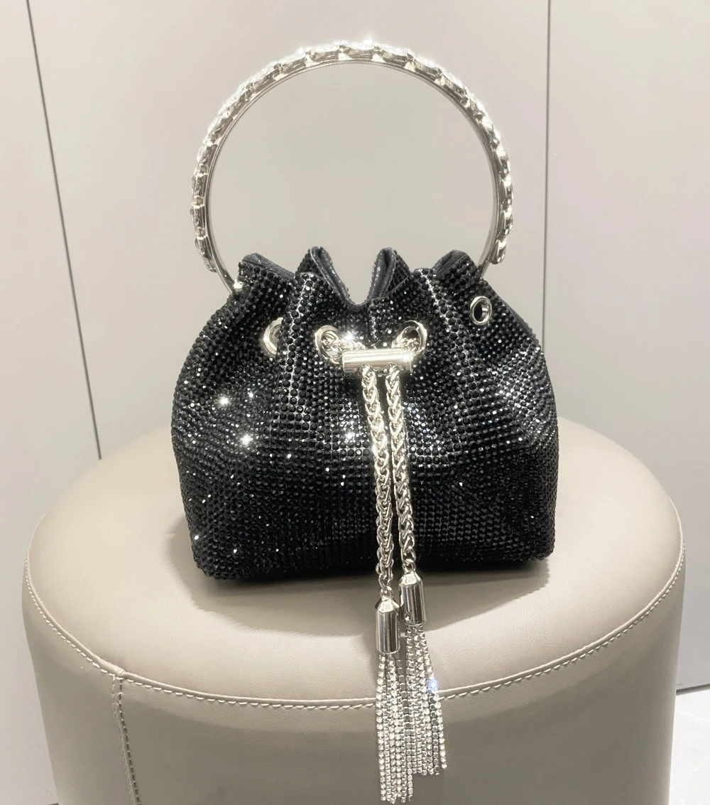 Sa641438815a24c37ae215ab3fa46bcdb6 Purses and handbags bags for women luxury Designer bucket clutch purse evening banquet bag Crystal rhinestone shoulder bag Mallzona