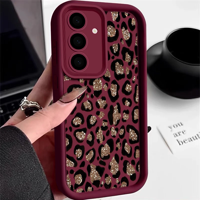 Brown Leopard Print TPU Phone Case Cover