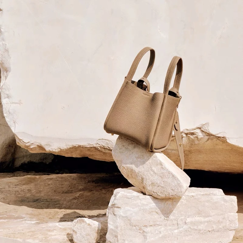 Original 100% Songmont Bucket Bag Vegetable Basket Series Women's Small Personality Design Large Capacity Portable Shoulder Bag