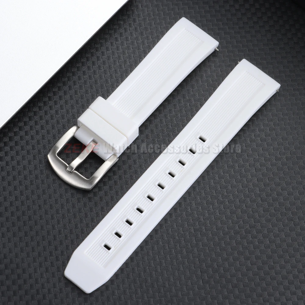 Enhanced Silicone Waterproof Watch Strap - Quick Release Rubber Wristband Belt