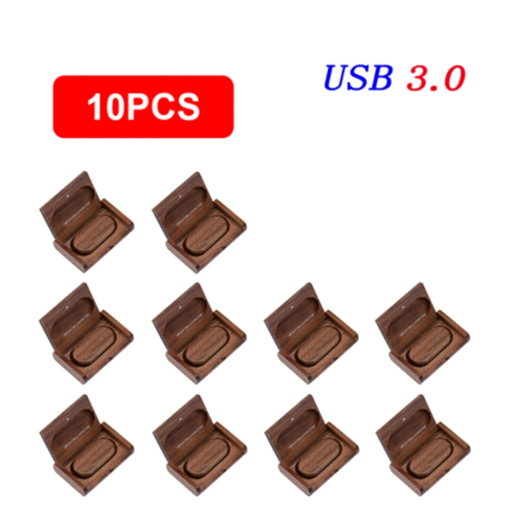 Flash Drive de Madeira com Logotipo Memory Stick Presentes de Casamento Memory Stick Usb 3.0 Flash Drive 64gb 128gb 32gb 10 Pcs Lot