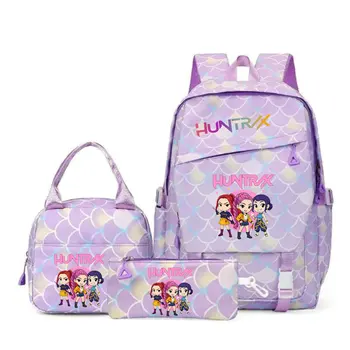 KPop Demon Hunters Backpack for Girls Boys Student Teenager Children Rucksack Kids Gift Women Casual School Bag 1