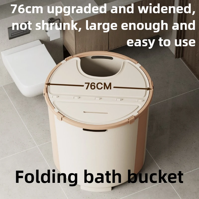 Installation-free Folding Bathtub Household Adult Bathtub Large Children's Bath Bucket Portable Tub Pressure Relief