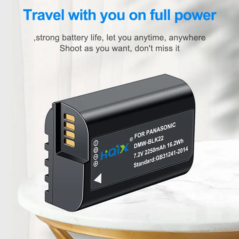 Hqix-Panasoixカメラ用充電器バッテリー,lumix s5シリーズs5およびs5