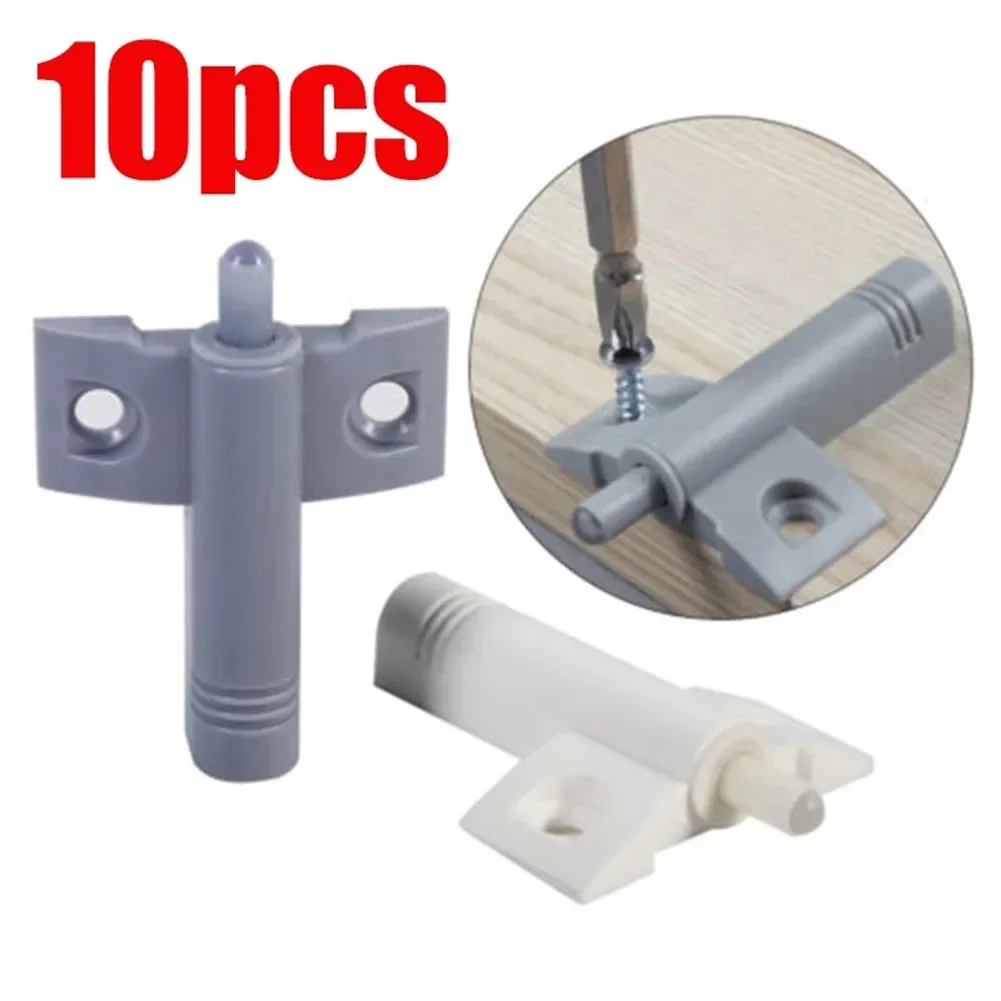 10Set/Lot Gray White Kitchen Cabinet Door Stop Drawer Soft Quiet Close Closer Damper Buffers With Screws Furniture Hardware Acc