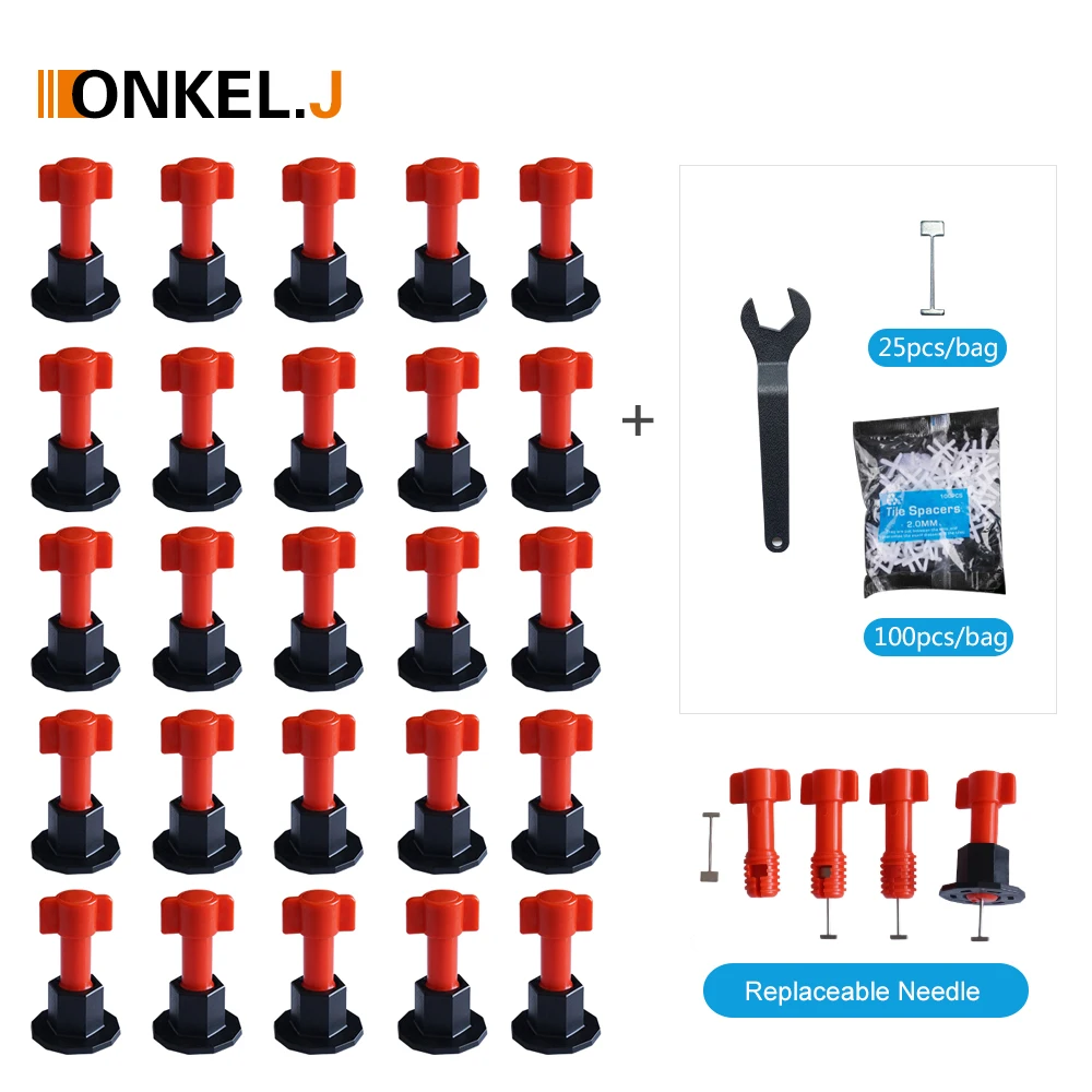 ONKEL.J znovu použitelný zeď dlážděná nivelační systém toolkit leveler klíny dlážděná rozpěrky pro flooring zeď dlážděná carrelage nivelační systém