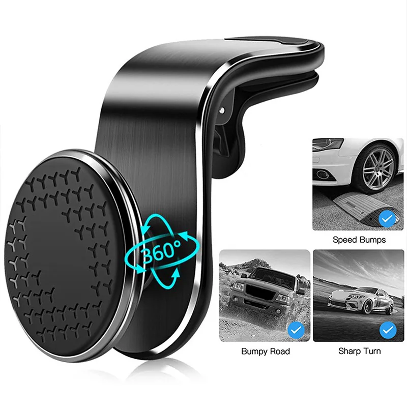 Magnetic Car Mount 360° Rotatable Phone Holder Universal Phone Stand for iPhone Xiaomi Stable support Bracket Easy to Install