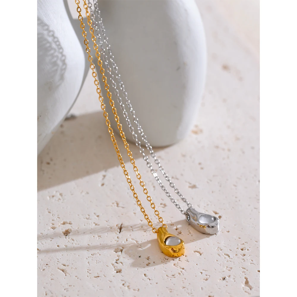 Yhpup Pendant Necklace Stainless Steel Waterproof