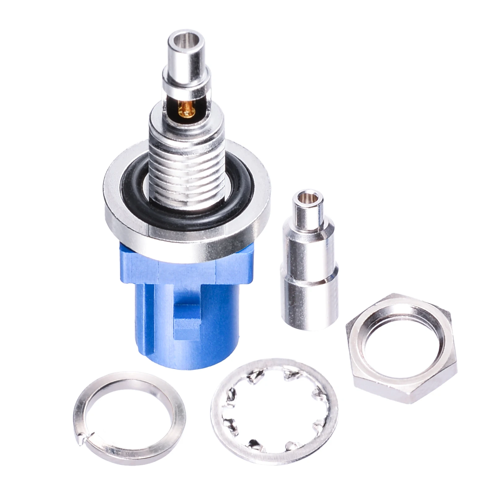 Waterproof Fakra C Male RF Coaxial Connector for 1.13mm 1.37mm Cable