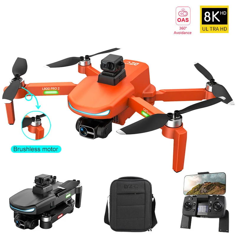 Новинка 2022 GPS-Дрон L800 PRO2 телефон с Wi-Fi 4K 8K HD профессиональная камера 3-осевой