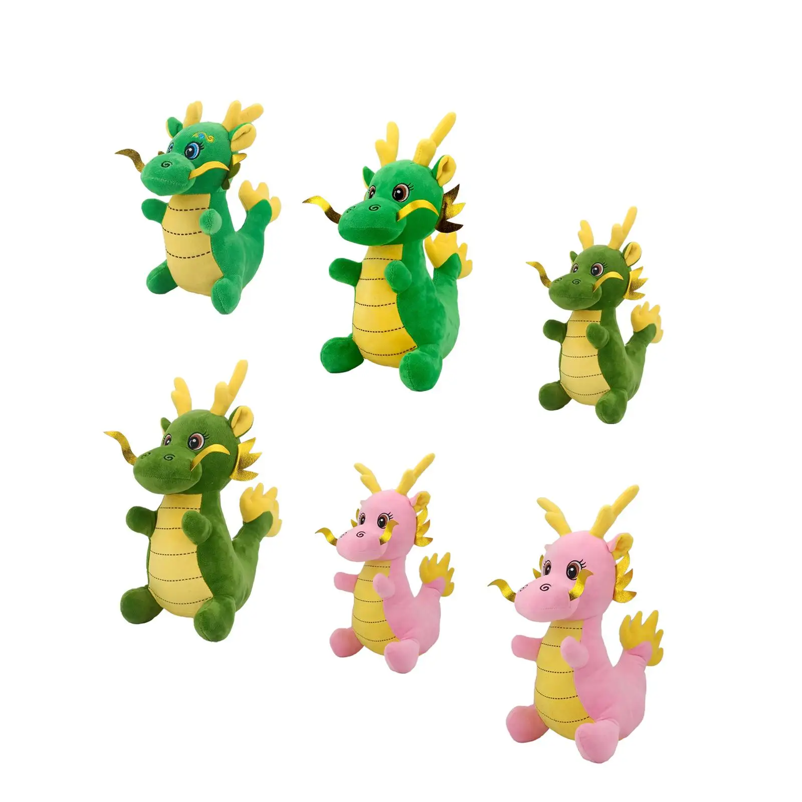 

2024 Chinese New Year Dragon Plush Doll Cartoon Hangable Animal Doll for Chinese Lunar New Year Parties Hotel Cafe Living Room