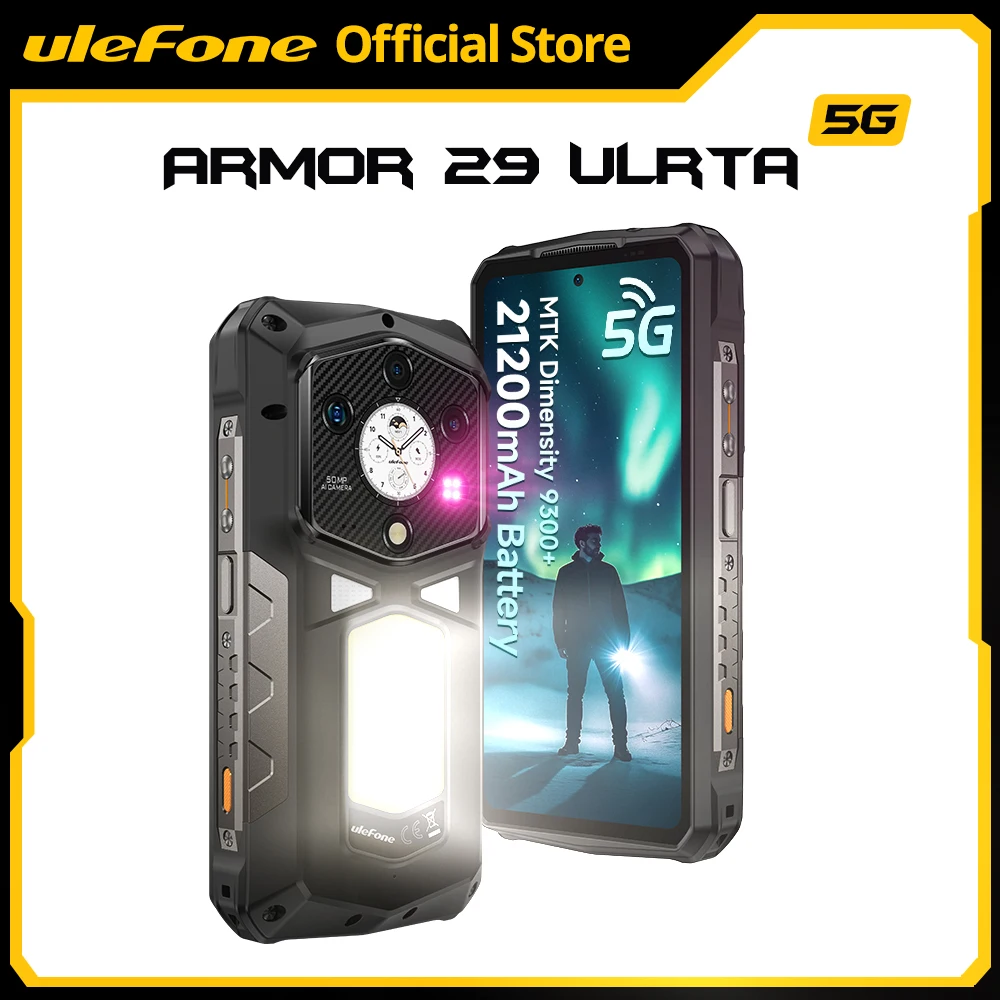 World Premiere Ulefone Armor 29 Ultra 5G AI Rugged Phone Dual