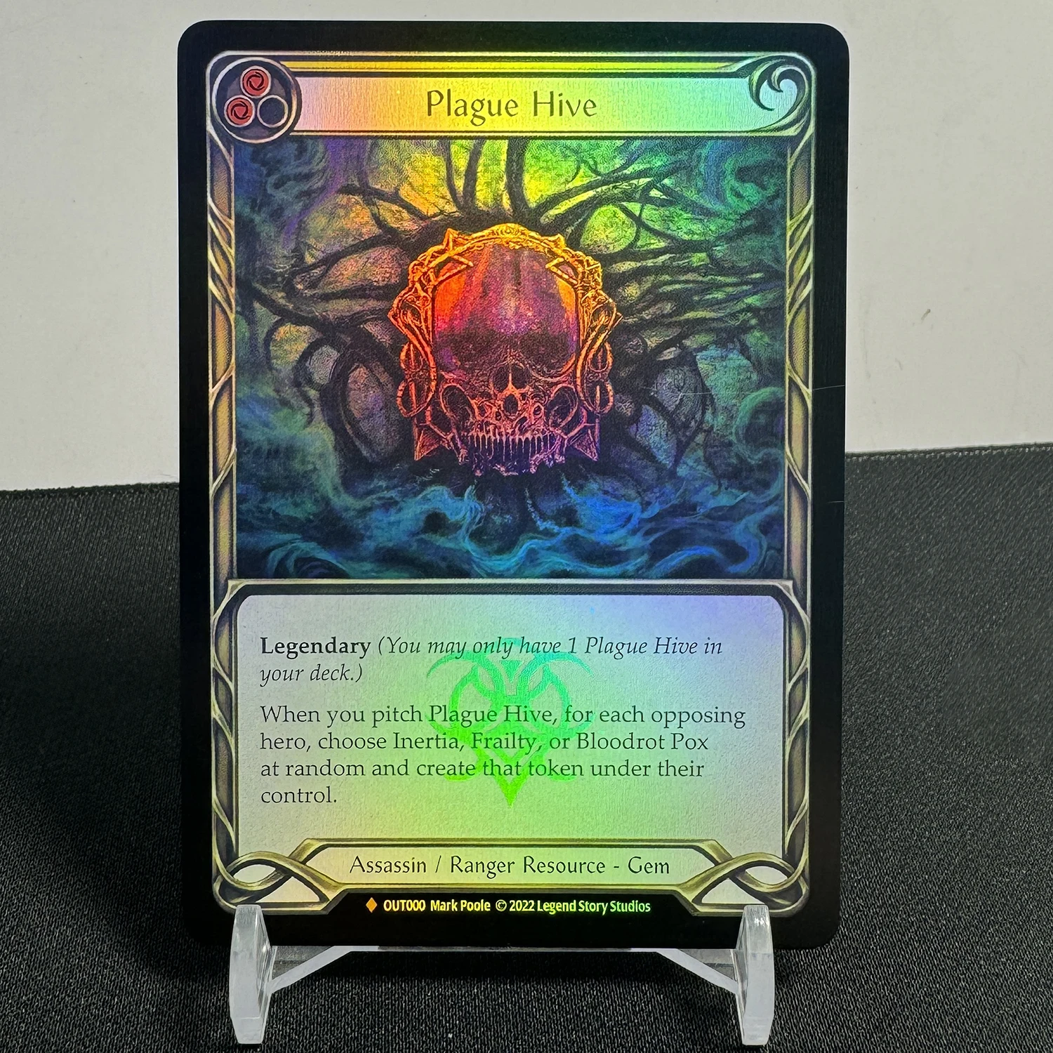 FAB FOIL 2 Proxies Rainbow Foil Proxy TCG Game Cards Plague Hive 