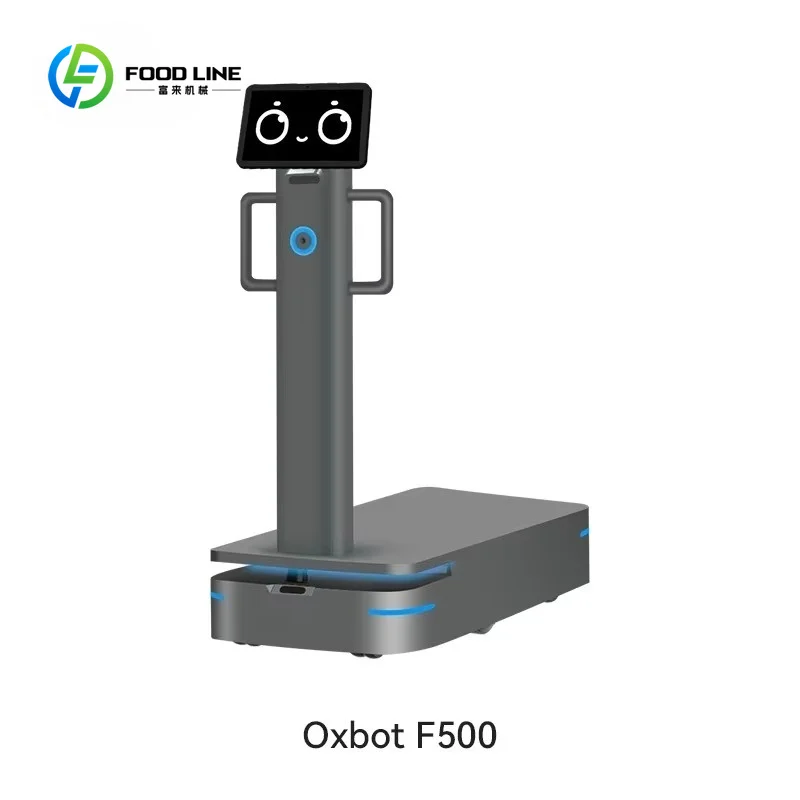Oxbot F500 Personalizzato: Robot di Consegna Intelligente con Navigazione Automatica e Servizio di Guida per Fabbriche - immagine 2