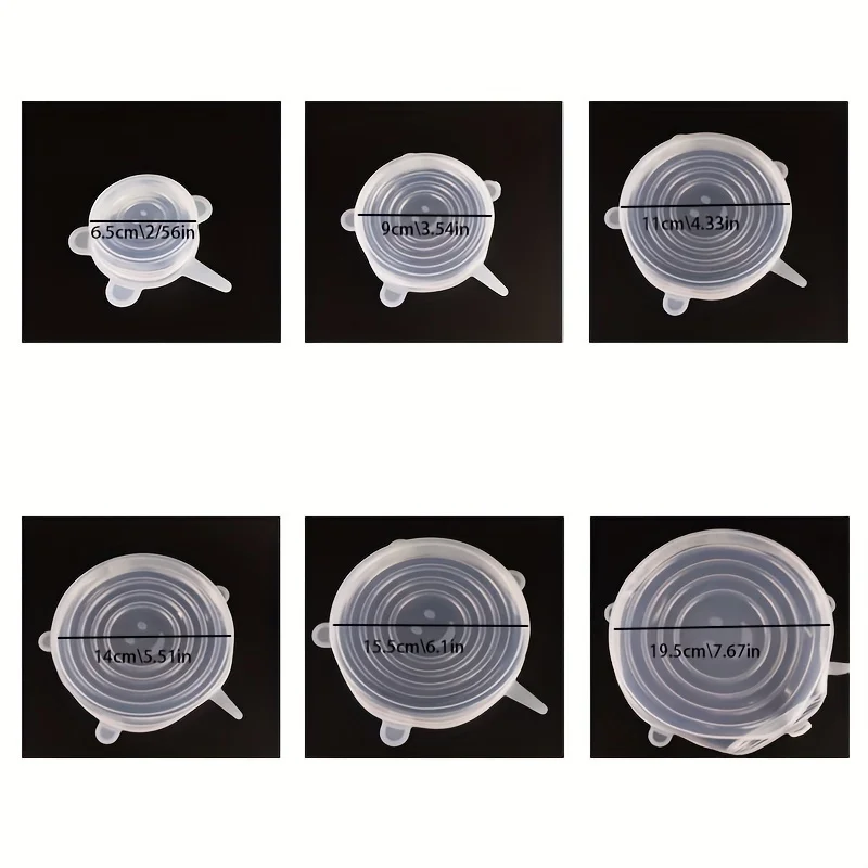 Silicone Elastic Cover Reusable Food Cover for Bowls Pans and Pots Microwave and Refrigerator Safe silicone food cover