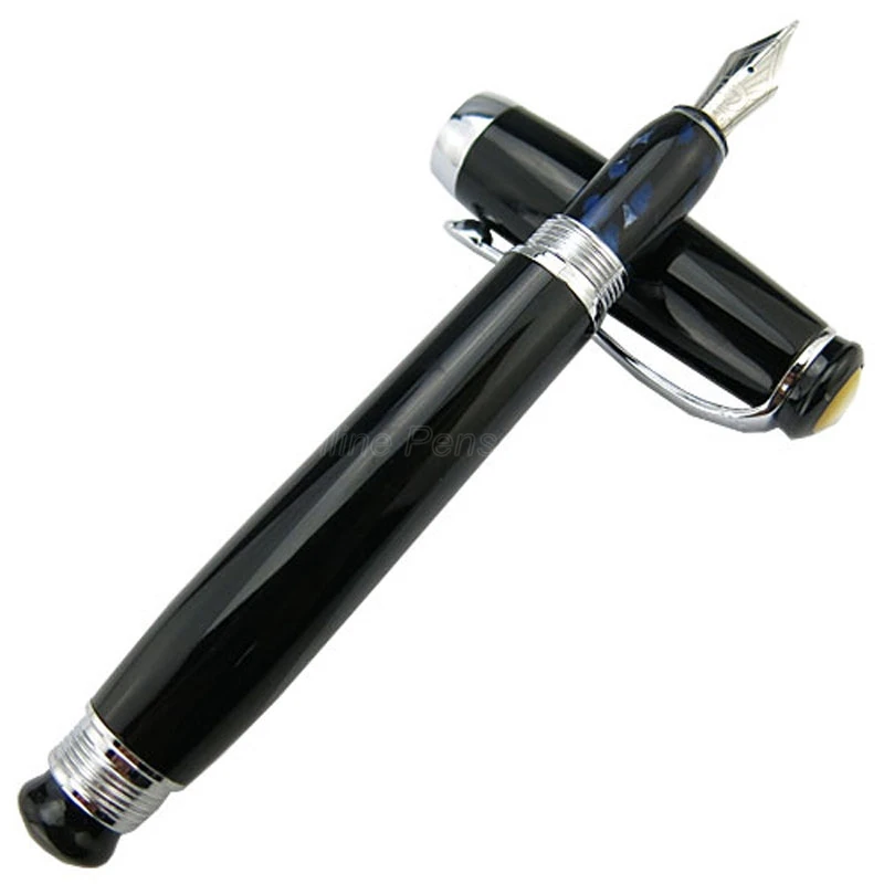 Duke Professional Tutor Series Black Metal Barrel Fountain Pen Silver Trim 22KGP Medium Nib Stationery Writing Tool Pen Gift duke professional tutor series black metal barrel fountain pen silver trim 22kgp medium nib stationery writing tool pen gift