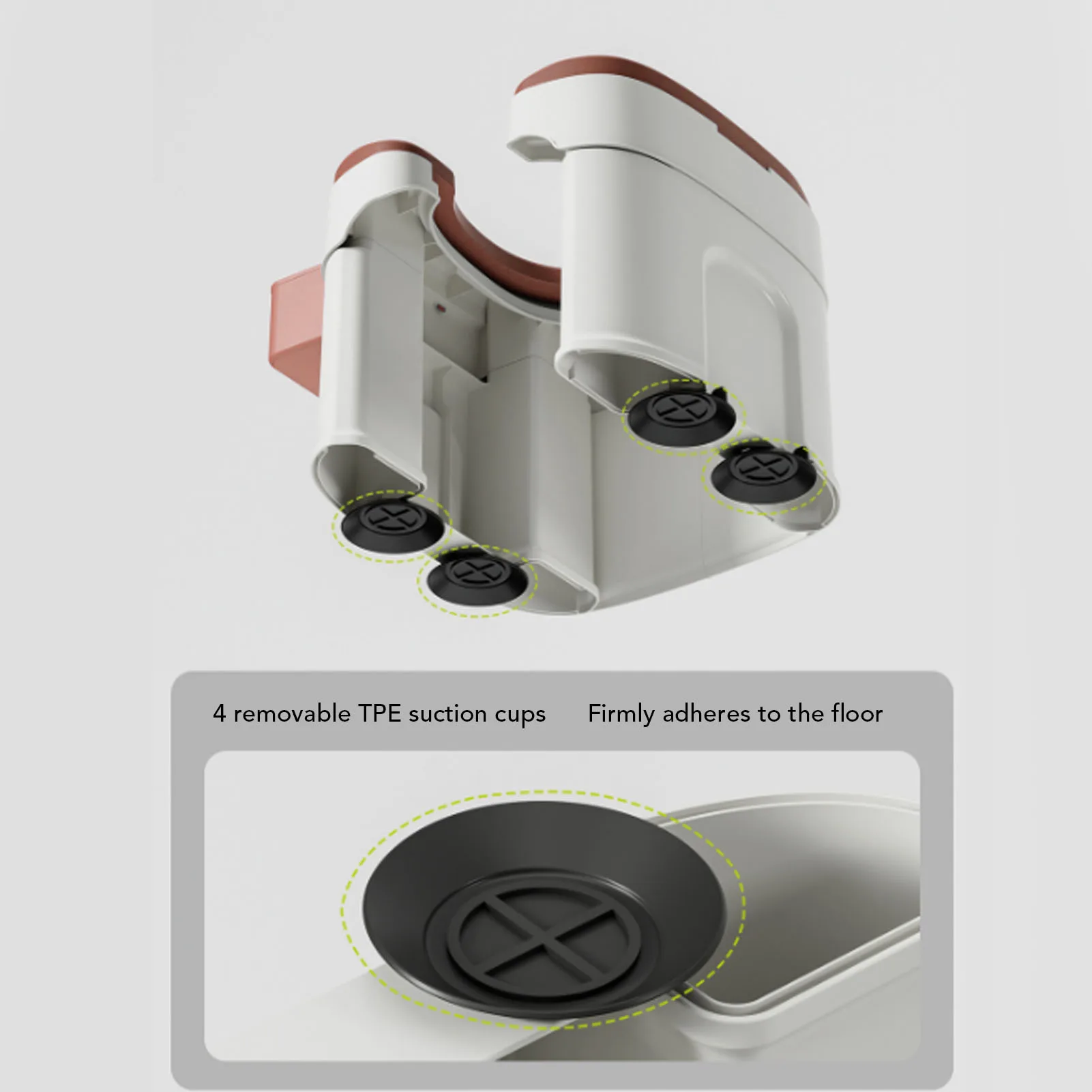Mobile Toilet Portable Shower Stool Folding Commode Chair Non Slip Strong Load Bearing Capacity Easy Installation for Bedroom 6