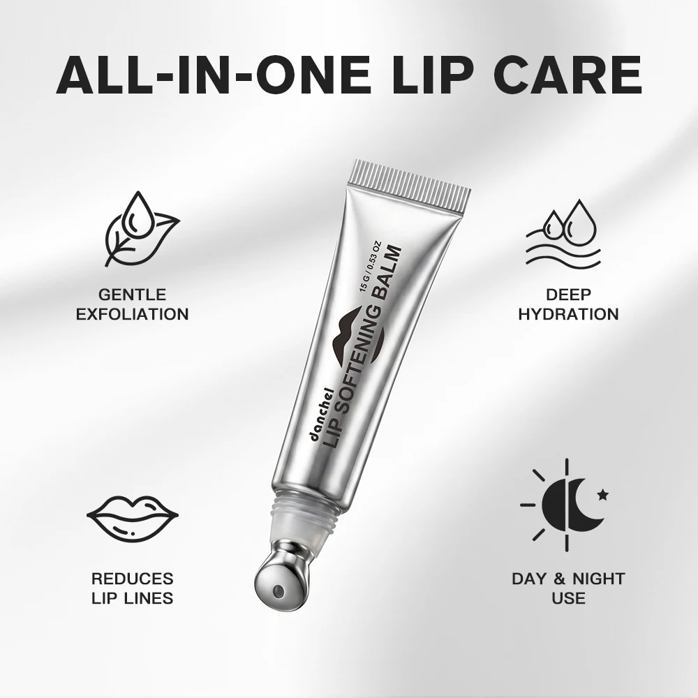 Hydrating Glossy Tinted Lip Balm - Softening, Nourishing, and Long-Lasting Moisture with Gentle Exfoliation