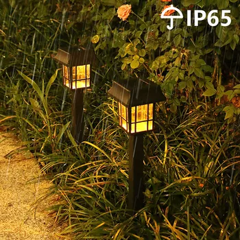 레트로 LED 태양광 조명, 야외 방수 정원 램프, 정원 장식, 조경 경로, 뒤뜰 잔디 조명, 1 개, 2 개, 4 개