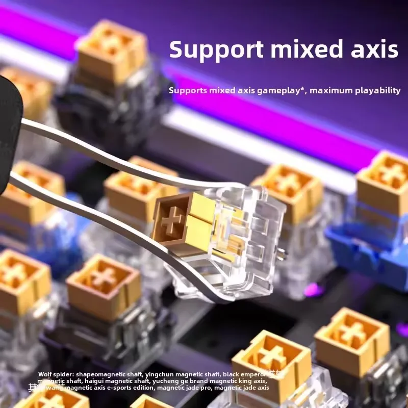 AULA HERO 84HE 8K INSTOCK Magnetic Switch Gaming Keyboard E-sport Custom RGB Mechanical Keyboard Ergonomics Game Accessories New