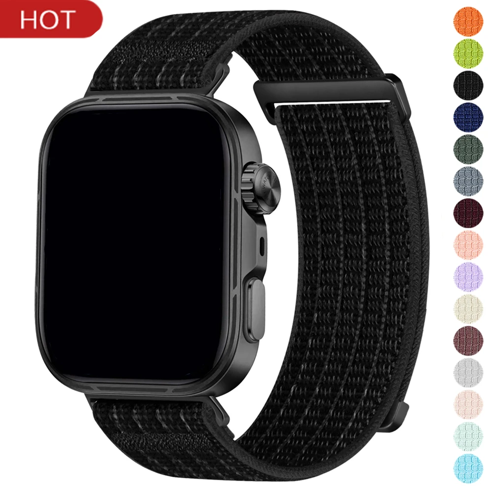 Adjustable Braided Nylon Loop Strap - Premium Replacement Bracelet