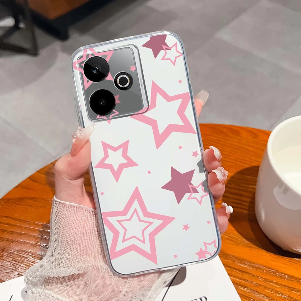Lovely Cartoon Animals Soft Clear TPU Silicone Protective Phone Case Cover