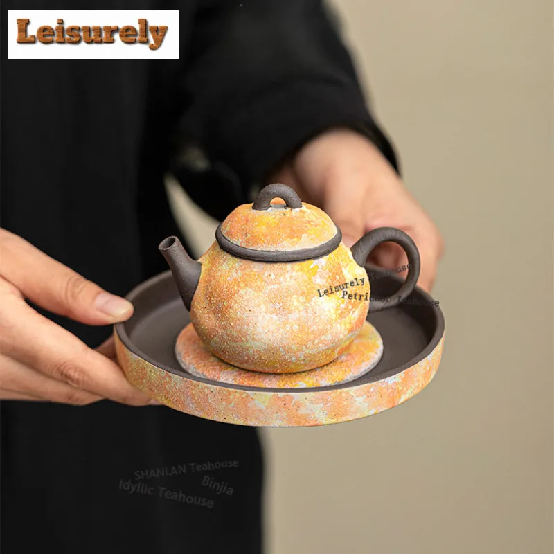 125ML Mineral Rocks Teapot Aesthetic Tea Infuser Pot Tea Maker Kettle With Ball Hole Tieguanyin Teaware Supplies Gift Ornaments
